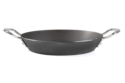 Samuel Groves Professional Seasoned Carbon Steel Range Frying Pan, Balti Dish, Paella Pan and BBQ Melting Pot, Indestructible Construction for Cooking Any Dish UK Made - Premium Kitchen from Samuel Groves - Just £33.25! Shop now at Chabrias Ltd