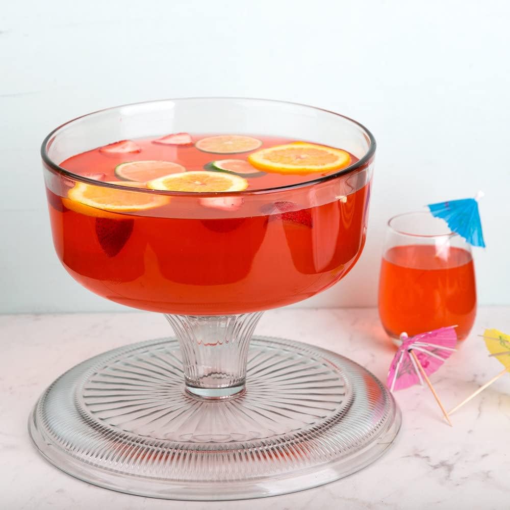 Canton Cake Stand with Dome Plateau with Bell Jar, 12" - Premium Glassware from Chabrias Ltd - Just £44.99! Shop now at Chabrias Ltd
