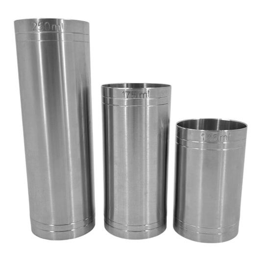 Stainless Steel Thimble Measure (3 Piece Wine) - Premium Kitchen from Chabrias Ltd - Just £14.99! Shop now at Chabrias Ltd