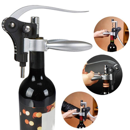 Wine Bottle Opener – Manual Hand Corkscrew with Rabbit Shaped Lever Pump & Non-Stick Screw, Easy Cork Removal, Durable Zinc Alloy Design – Perfect for Home, Bar & Hotel Use - Premium Kitchen from Chabrias Ltd - Just £17.99! Shop now at Chabrias Ltd