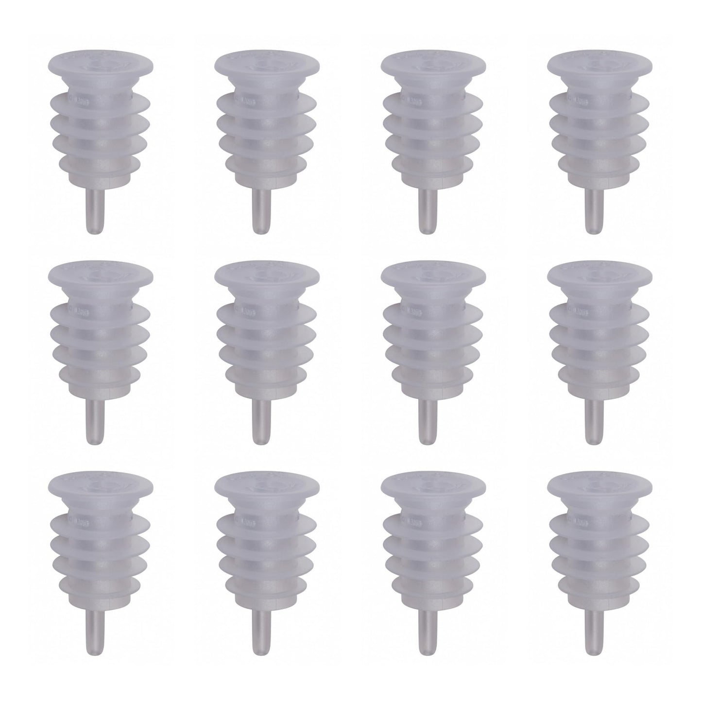 Cap On Pourer Pack of 12 - Clear, Freeflow Speed Pourers for Spirits - Ideal for Bars, Restaurants, and Home Use - Premium Kitchen from Chabrias Ltd - Just £6.64! Shop now at Chabrias Ltd