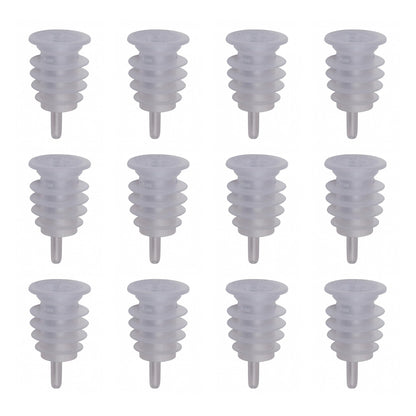 Cap On Pourer Pack of 12 - Clear, Freeflow Speed Pourers for Spirits - Ideal for Bars, Restaurants, and Home Use - Premium Kitchen from Chabrias Ltd - Just £6.64! Shop now at Chabrias Ltd