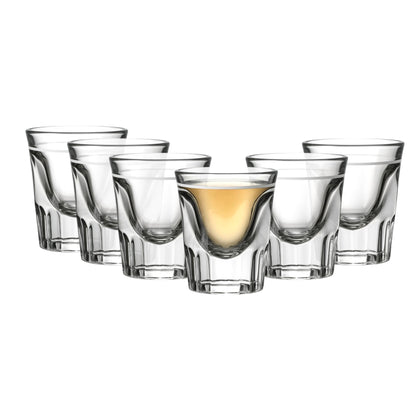 Whiskey Shot Glass 2oz with 1oz Line (6 pack) - Premium Kitchen from Anchor Hocking - Just £12.99! Shop now at Chabrias Ltd