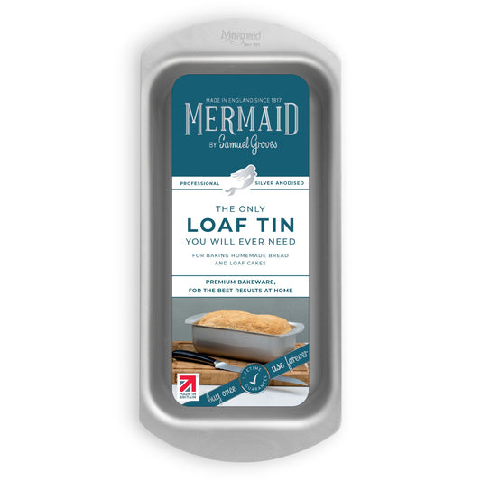 Silver Anodised Loaf Tin – 1lb – Made in England - Premium Home from Mermaid - Just £19.99! Shop now at Chabrias Ltd