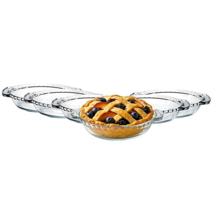 Mini Pie Plate with Handles Glass, (6 pack) - Premium Kitchen from Chabrias Ltd - Just £19.99! Shop now at Chabrias Ltd