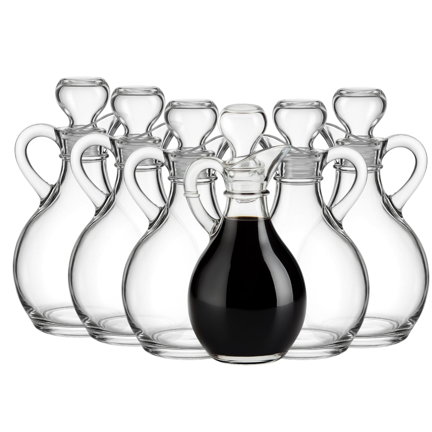 Elegant Glass Cruet Bottle, 10oz (6 pack) - Premium Glassware from Chabrias Ltd - Just £29.99! Shop now at Chabrias Ltd