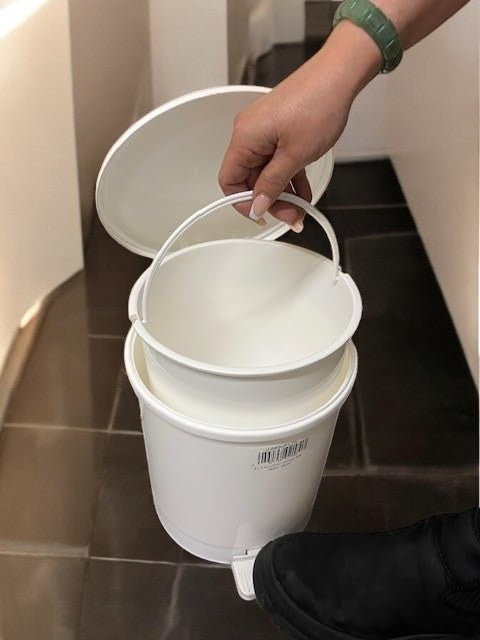 Chabrias Ltd White Waste Bin With Removable Liner, 3-40 Litre, Recycling Bin, Commercial Utility Waste, Pedal Bin, Indoor Bins For Kitchen, White Bin, Office Bin - Premium Home from Chabrias Ltd - Just £123.49! Shop now at Chabrias Ltd