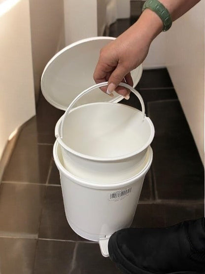 Chabrias Ltd White Waste Bin With Removable Liner, 3-40 Litre, Recycling Bin, Commercial Utility Waste, Pedal Bin, Indoor Bins For Kitchen, White Bin, Office Bin - Premium Home from Chabrias Ltd - Just £123.49! Shop now at Chabrias Ltd