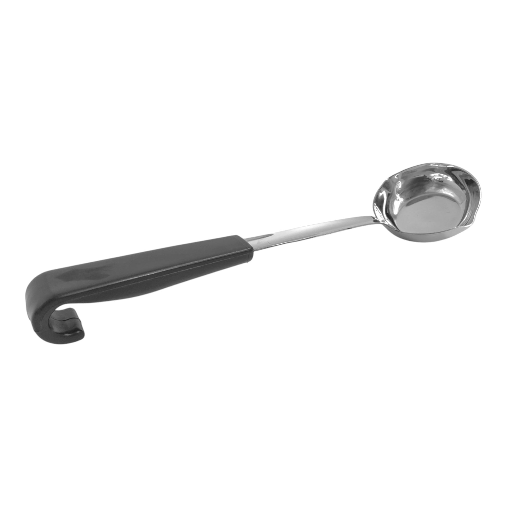 Le Buffet 1.35oz Sauce Ladle & Pouring Spout – Stainless Steel with Heat-Resistant Handle (Black) - Premium Kitchen from Chabrias Ltd - Just £7.99! Shop now at Chabrias Ltd