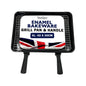 Vitreous Enamel Grill Pan & Handle, Wire Rack UK Made - Premium Kitchen from Samuel Groves - Just £23.99! Shop now at Chabrias Ltd