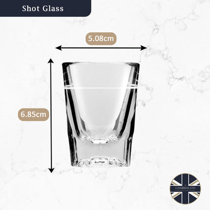 Chabrias Ltd Shot Glass Espresso Shot, Whiskey/Vodka Shot Glass, Measuring Shot Glass 2oz with 1oz Line, Glassware Heavy Strong Base - Premium Kitchen from Chabrias Ltd - Just £12.99! Shop now at Chabrias Ltd