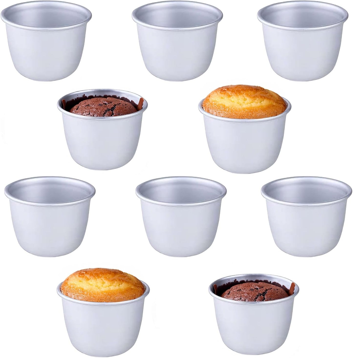 Aluminium Mini Pudding Basins, 0.15L (10 pack) - Premium Kitchen from Chabrias Ltd - Just £18.99! Shop now at Chabrias Ltd