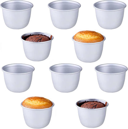 Aluminium Mini Pudding Basins, 0.15L (10 pack) - Premium Kitchen from Chabrias Ltd - Just £18.99! Shop now at Chabrias Ltd