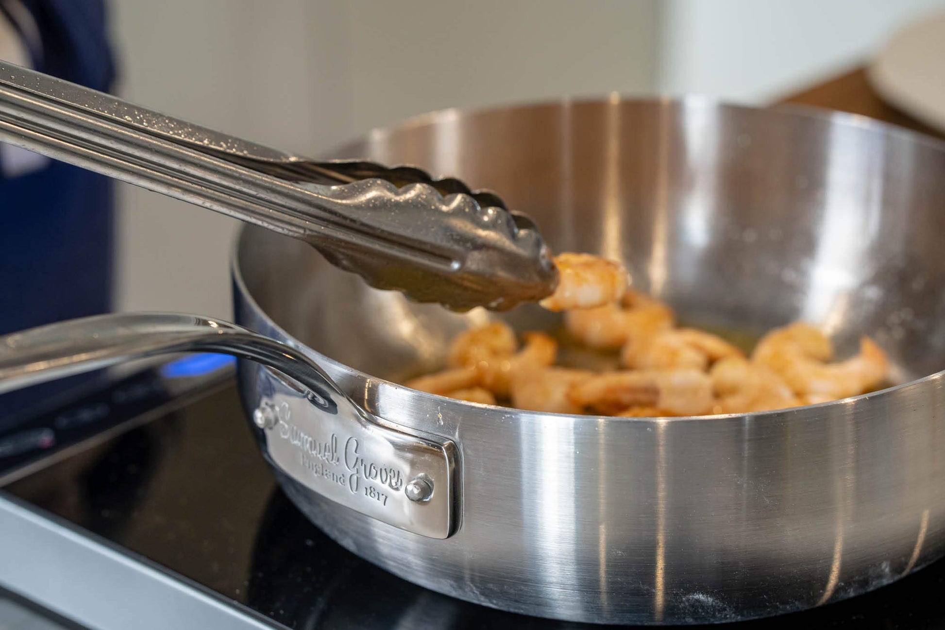 Samuel Groves - Stainless Steel Tri-Ply Chefs Pan, Suitable for All Hobs - Made in England - Premium Kitchen from Samuel Groves - Just £96.90! Shop now at Chabrias Ltd