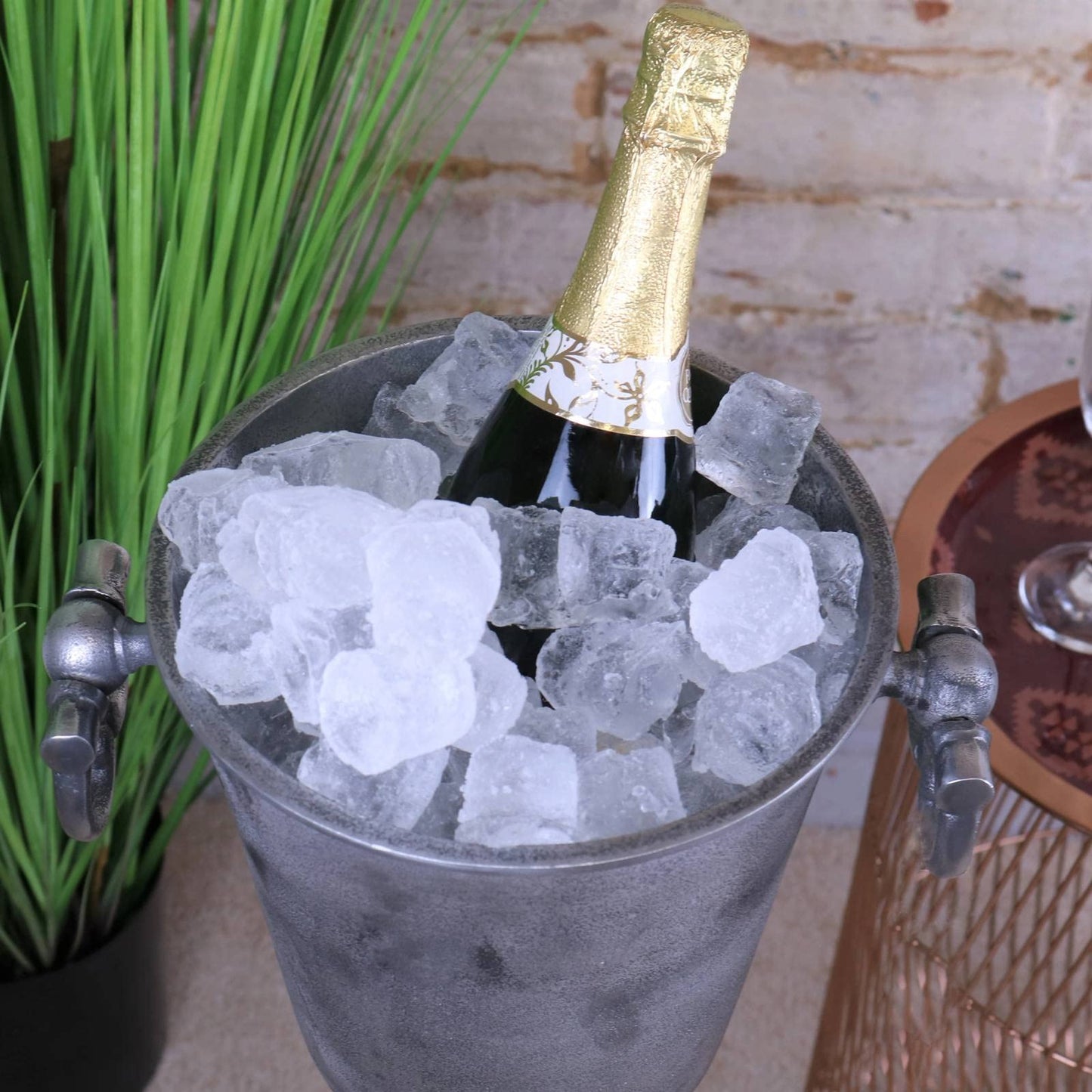 Deluxe Large Champagne Prosseco Antique Vintage Royal Ice Bucket Cooler (Deluxe Champagne Stand) - Premium Kitchen from Chabrias Ltd - Just £75.99! Shop now at Chabrias Ltd