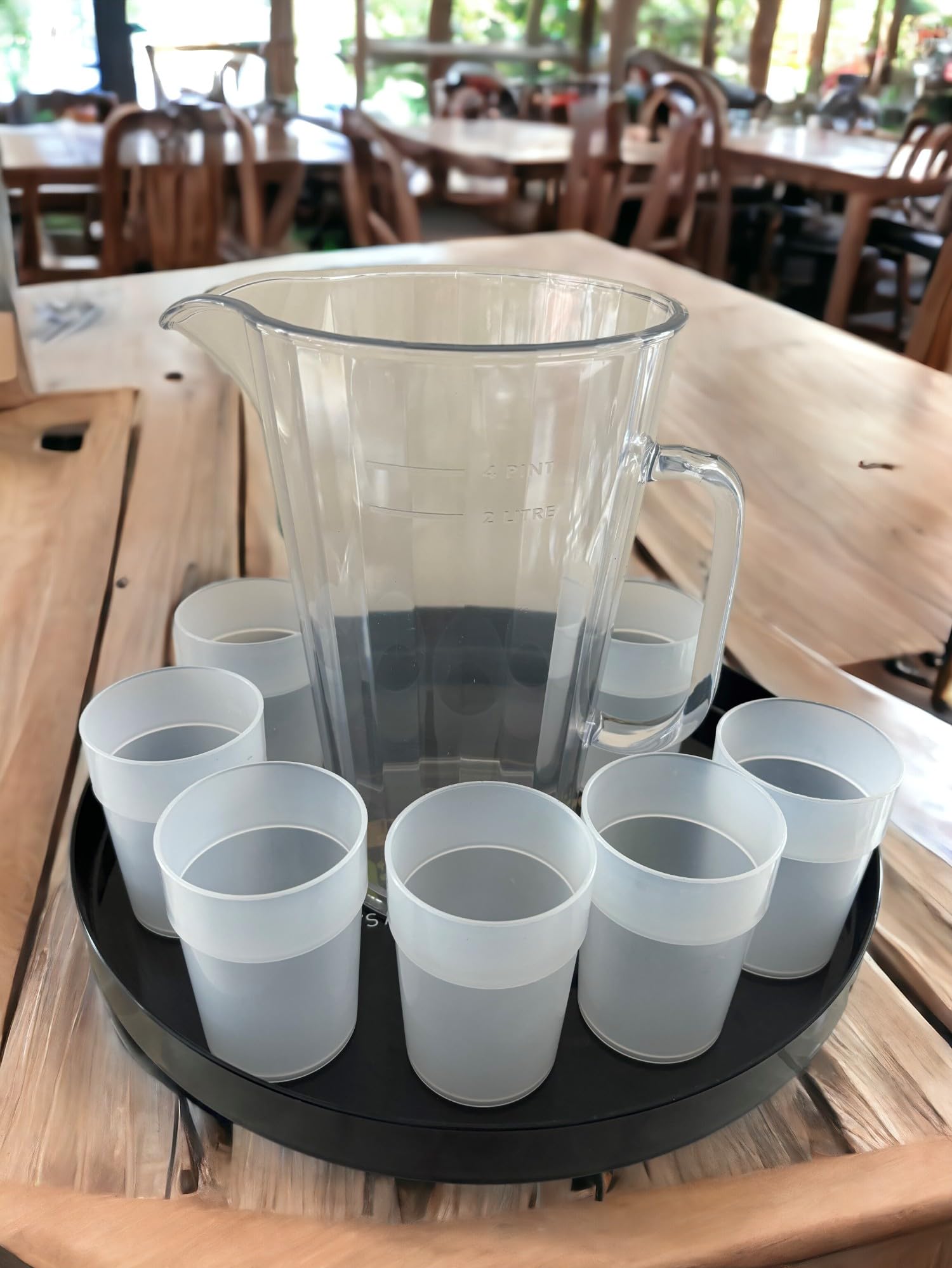 Chabrias Ltd. 4 Pint Polycarbonate Pitcher Jug - Unbreakable, BPA-Free & Versatile UK Made - Premium Kitchen from Chabrias Ltd - Just £14.24! Shop now at Chabrias Ltd