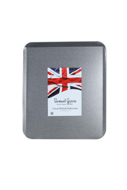 2X 33cm Slide Off Baking Cookie Sheet Tray Superior Double Coated Non Stick, Made in England - Premium Kitchen from Chabrias Ltd - Just £11.99! Shop now at Chabrias Ltd