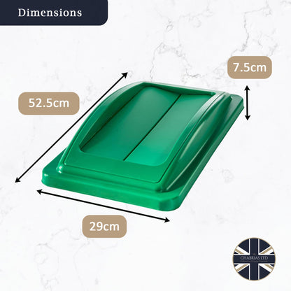 Chabrias Ltd Slim Bin Swing Lids – UK Made Colour Coded Recycling Lids for Slimline Bins | Durable, Easy Fit | for Waste Segregation Waste Management Systems - Premium Home from Chabrias Ltd - Just £19.99! Shop now at Chabrias Ltd