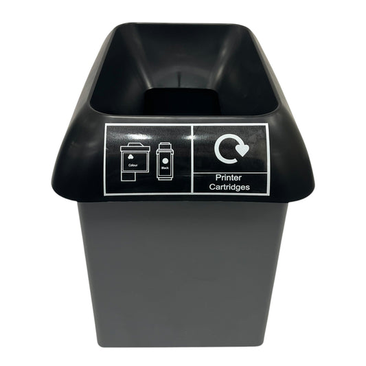 30 Litre Recycling Bin With Black Lid & Printer Cartridge Sticker Included - Premium Bins from Chabrias Ltd - Just £22.49! Shop now at Chabrias Ltd