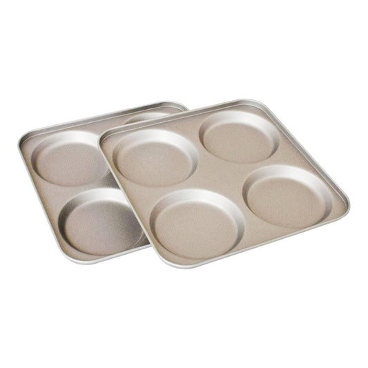 2 x Non-Stick 4 Cup Yorkshire Pudding Tray (23cm) - Premium Kitchen from Samuel Groves - Just £8.54! Shop now at Chabrias Ltd