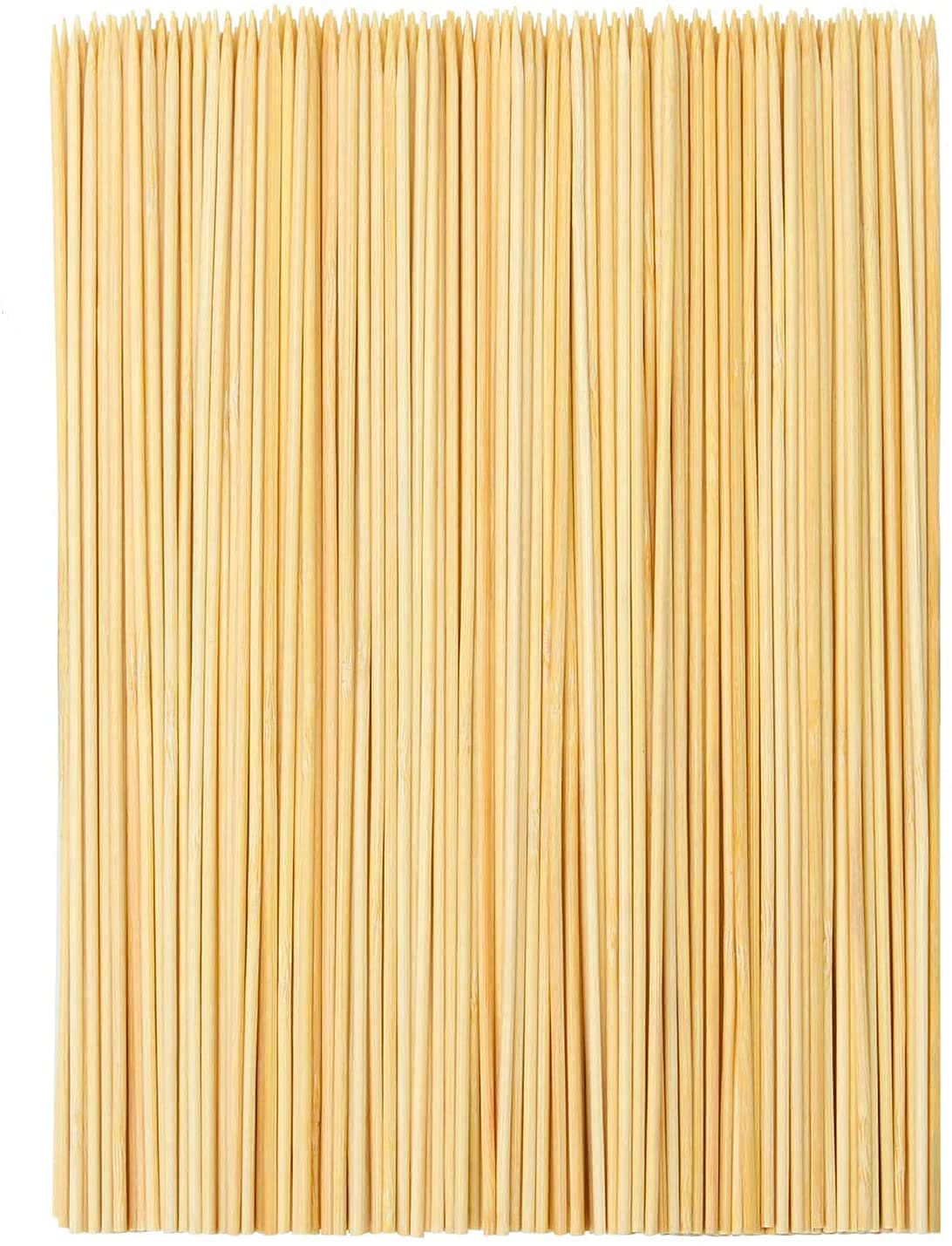 300 Durable Bamboo Sticks with 25cm Length / 3mm Diameter - Ideal for BBQ, Kebab, Cake Topper, Chocolate Fountain and Fruits - Premium Lawn & Patio from Chabrias Ltd - Just £4.74! Shop now at Chabrias Ltd