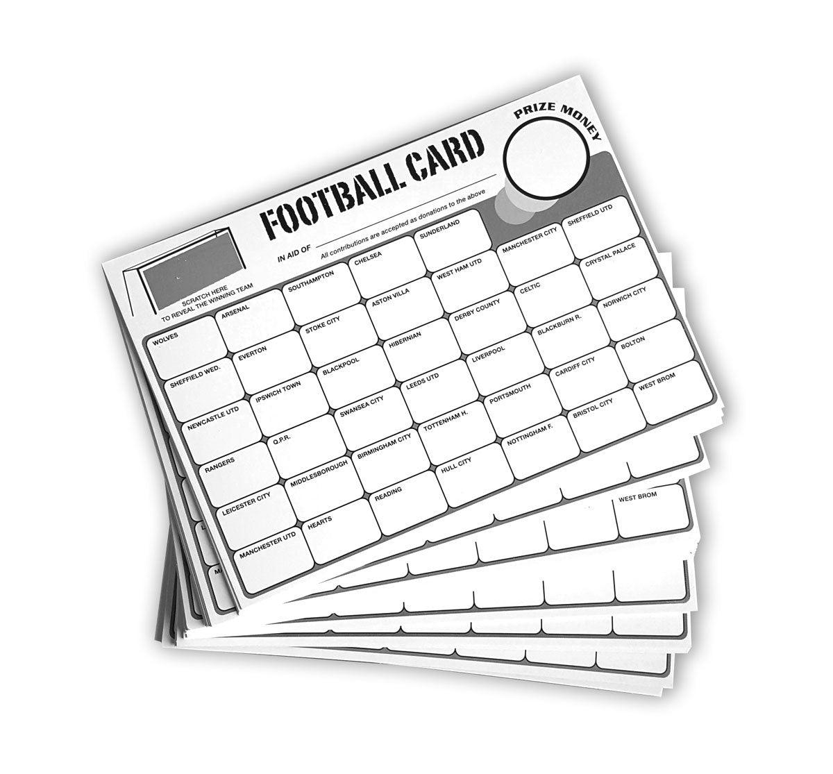 100 Fundraising Football Charity Scratch Cards 40 Team ™ @ Chabrias Ltd - Premium Home from Chabrias Ltd - Just £14.72! Shop now at Chabrias Ltd