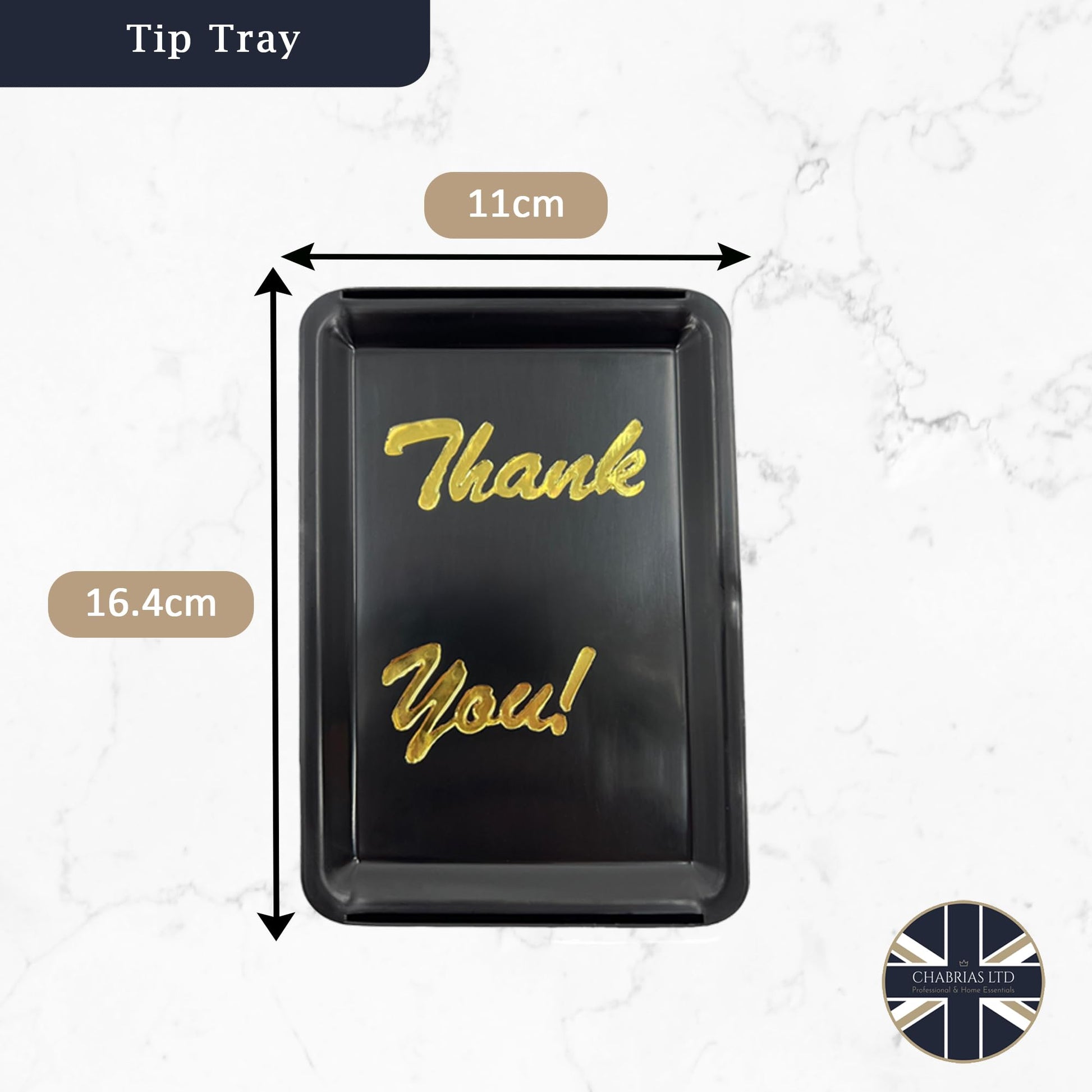 Chabrias Ltd Pack of 10 Plastic Rectangle Tip Trays - Professional Bill Presenter for Bars, Restaurants, and Hotels - Premium Home from Chabrias Ltd - Just £12.34! Shop now at Chabrias Ltd