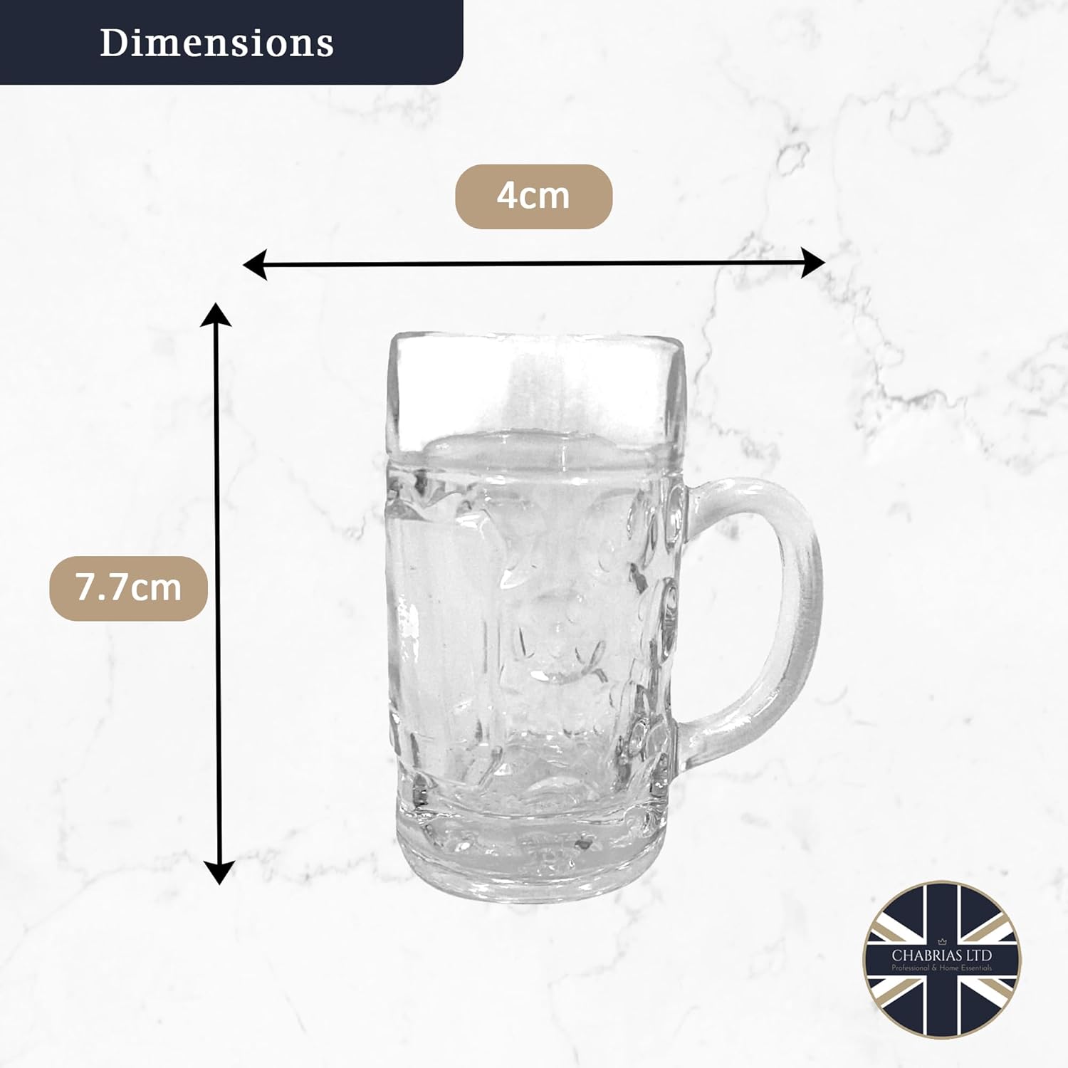 Mini-Stein Shot Glass, 55ml (12 pack) - Premium Home from Chabrias Ltd - Just £24.99! Shop now at Chabrias Ltd