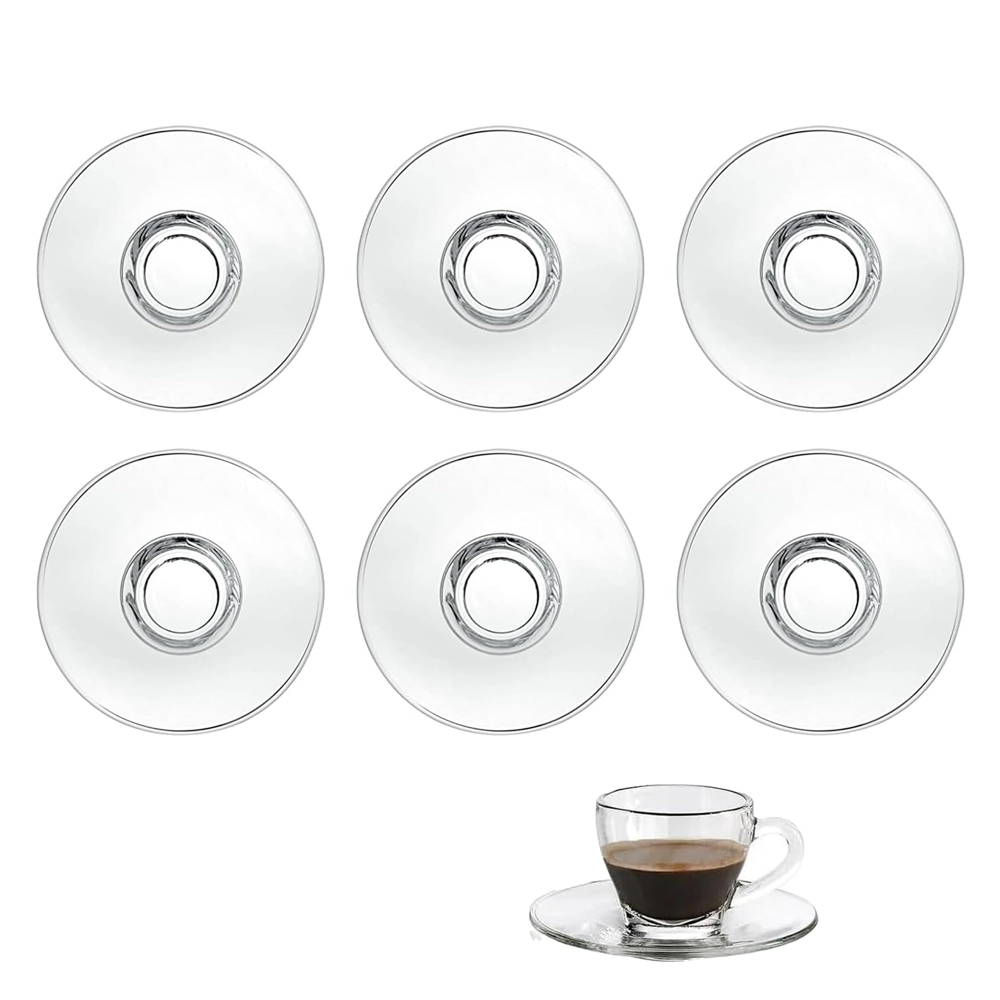 Chabrias Ltd Borgonova Italy Tazzina Caffe Conic 80ml Coffee Espresso Cup Box of 6 Saucer Available (6 Saucers) - Premium Kitchen from Chabrias Ltd - Just £5.69! Shop now at Chabrias Ltd