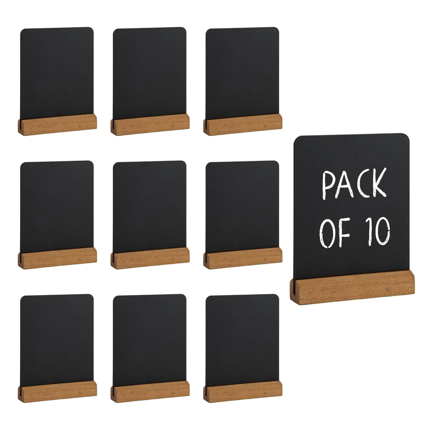 Mini Elegant Tableboard 10.5 x 8cm - Easy Wipe, Durable, Commercial Kitchen Restaurant Café Tabletop Menu Display Sign Chalkboard (Pack of 10 Boxed) - Perfect for Buffet Display - Premium Office Product from Chabrias Ltd - Just £9.49! Shop now at Chabrias Ltd
