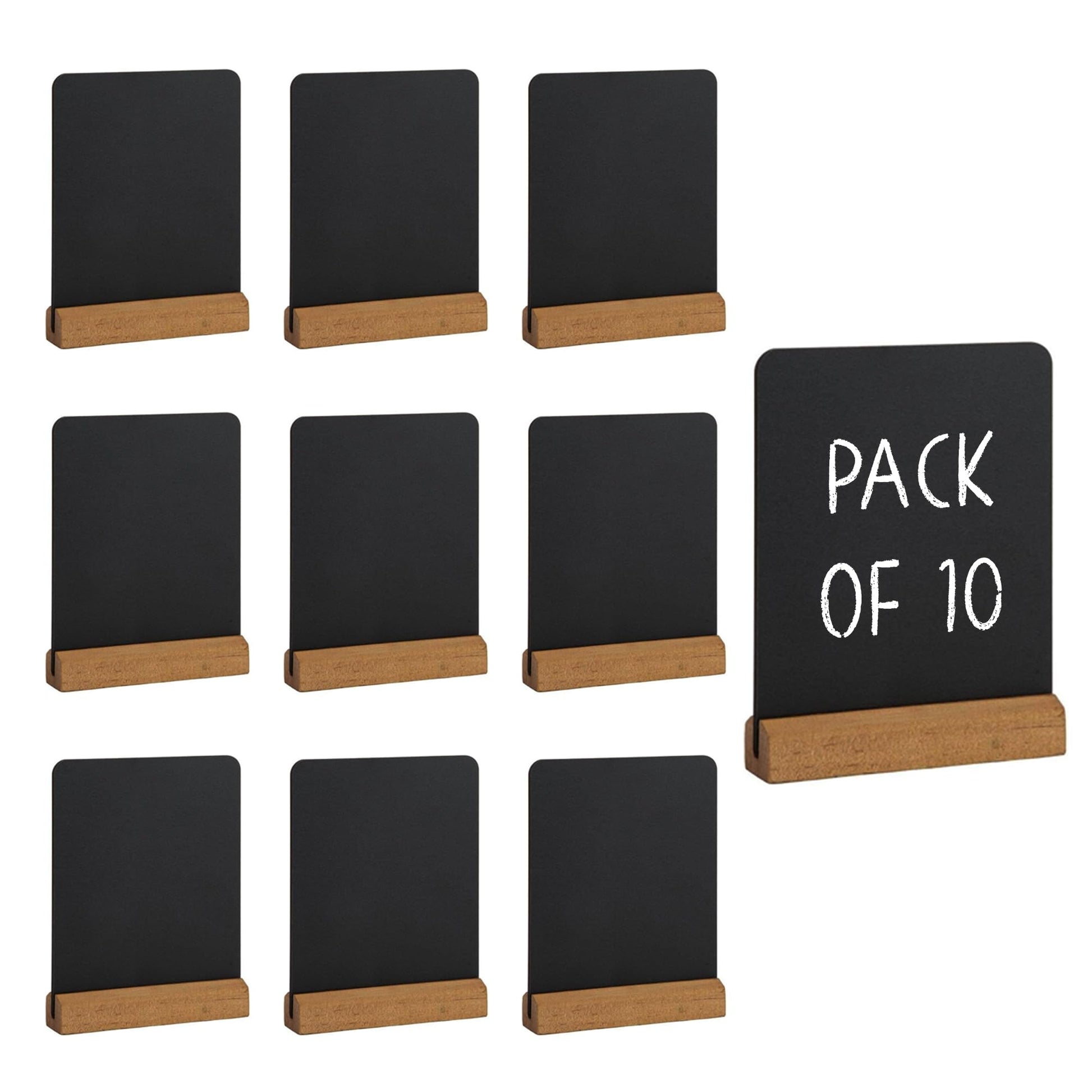 Mini Elegant Tableboard 10.5 x 8cm - Easy Wipe, Durable, Commercial Kitchen Restaurant Café Tabletop Menu Display Sign Chalkboard (Pack of 10 Boxed) - Perfect for Buffet Display - Premium Office Product from Chabrias Ltd - Just £9.49! Shop now at Chabrias Ltd