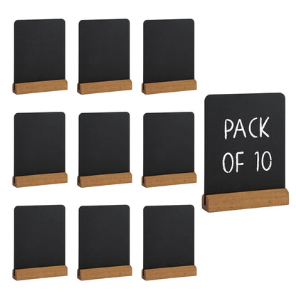 Mini Elegant Tableboard 10.5 x 8cm - Easy Wipe, Durable, Commercial Kitchen Restaurant Café Tabletop Menu Display Sign Chalkboard (Pack of 10 Boxed) - Perfect for Buffet Display - Premium Office Product from Chabrias Ltd - Just £9.49! Shop now at Chabrias Ltd