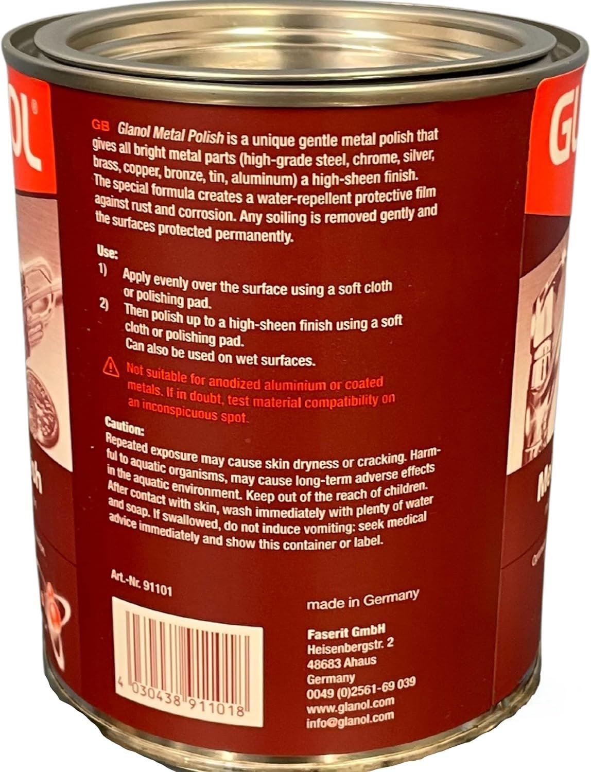 Chabrias Ltd GLANOL/WENOL Metal Polish with Surface Protection Gloss Formula - Premium BISS from Chabrias Ltd - Just £19.99! Shop now at Chabrias Ltd