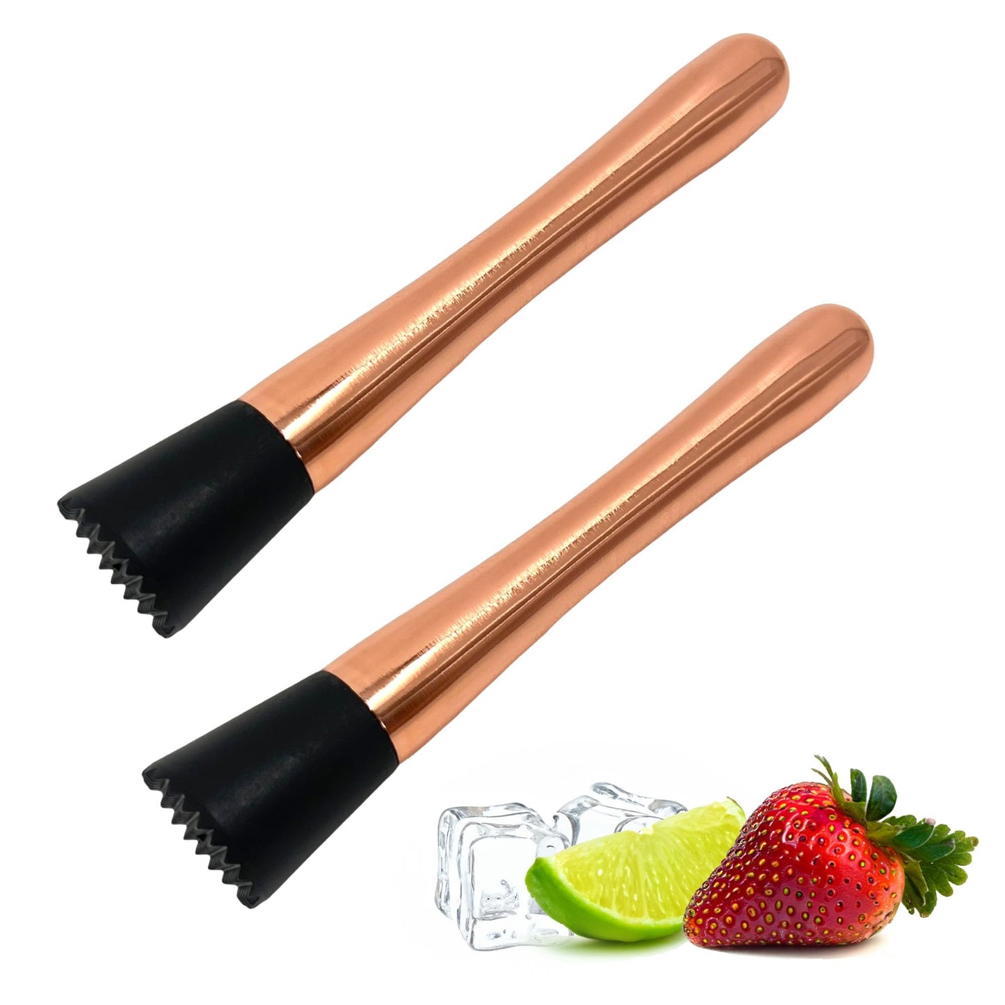 Chabrias Ltd Bar Muddler, Spoon, Stainless Steel Copper Finish, Cocktail Accessories & Tools - Premium Home from Chabrias Ltd - Just £5.69! Shop now at Chabrias Ltd