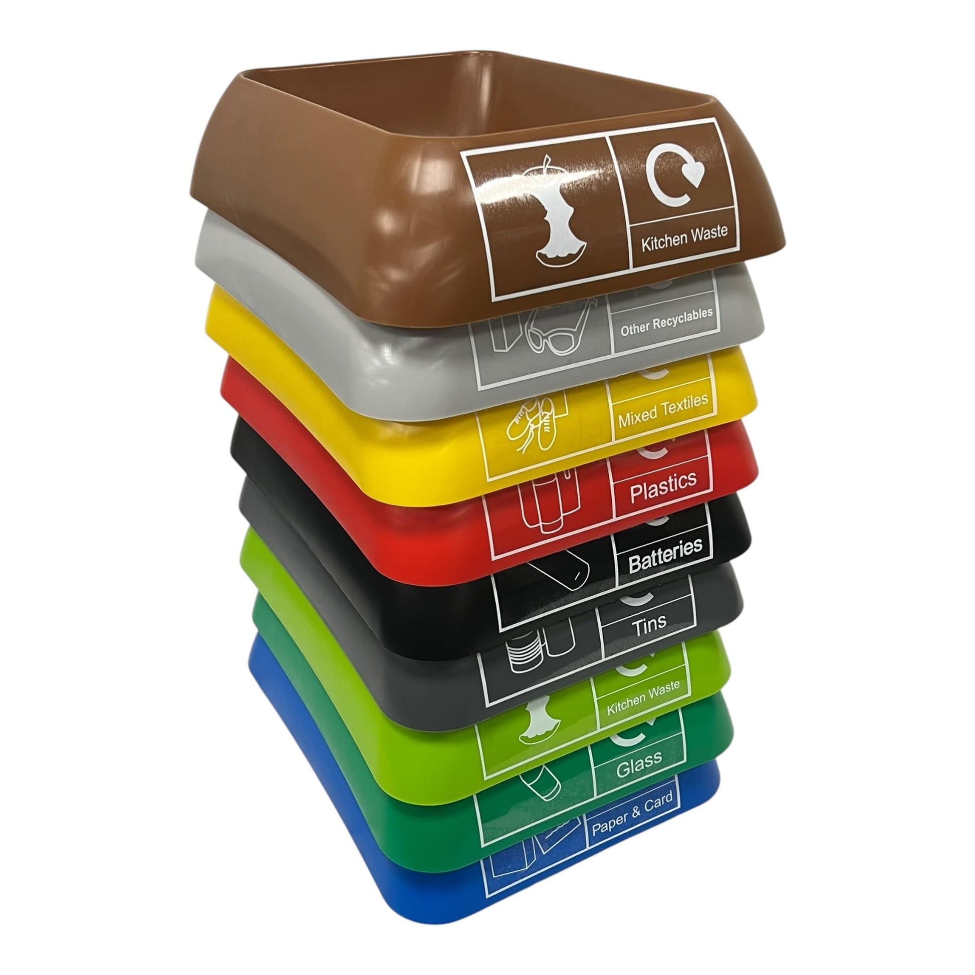 30 Litre Recycling Bin With Yellow Lid & Mixed Textiles Sticker Included - Premium BISS from Chabrias Ltd - Just £23.99! Shop now at Chabrias Ltd