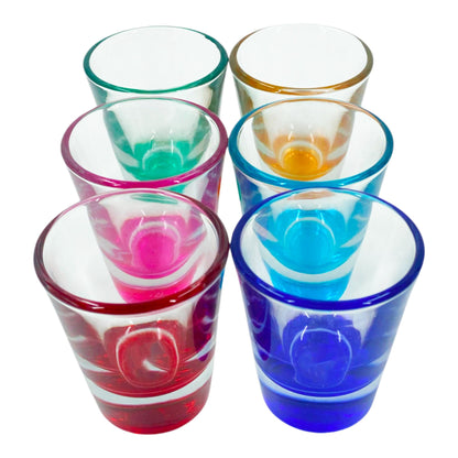 Chabrias Ltd 6 Colour Heavy Base Shot Glass Set, 44ml Shot Glass, Shot Glasses, Vodka, Whisky, Sambuca, Shots, Party Shot Glasses, Shot Glasses Set, Glass Shot Glasses, Espresso Shot Glass, Shot Cups - Premium Kitchen from Chabrias Ltd - Just £18.99! Shop now at Chabrias Ltd