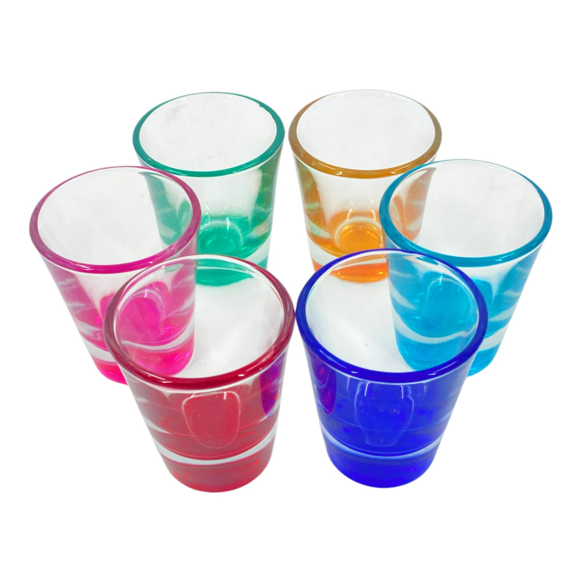 Chabrias Ltd 6 Colour Heavy Base Shot Glass Set, 44ml Shot Glass, Shot Glasses, Vodka, Whisky, Sambuca, Shots, Party Shot Glasses, Shot Glasses Set, Glass Shot Glasses, Espresso Shot Glass, Shot Cups - Premium Kitchen from Chabrias Ltd - Just £18.99! Shop now at Chabrias Ltd