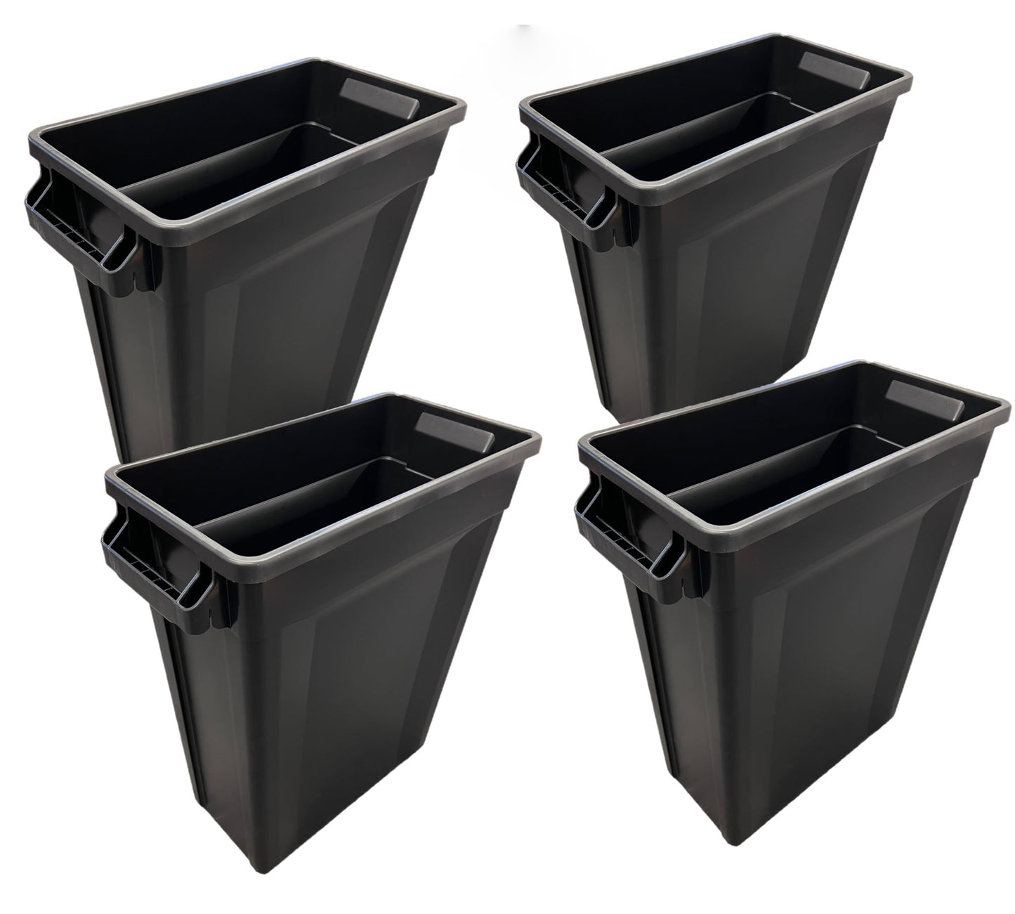 Chabrias Ltd 60 Litre Slim Bin Recycling Container, Space Saving Design, Rectangular for Home, Office, Kitchen – Commercial Product Vented Slim Waste Receptacle Bin - Premium BISS from Chabrias Ltd - Just £139.99! Shop now at Chabrias Ltd