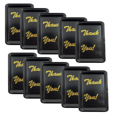 Chabrias Ltd Pack of 10 Plastic Rectangle Tip Trays - Professional Bill Presenter for Bars, Restaurants, and Hotels - Premium Home from Chabrias Ltd - Just £12.34! Shop now at Chabrias Ltd