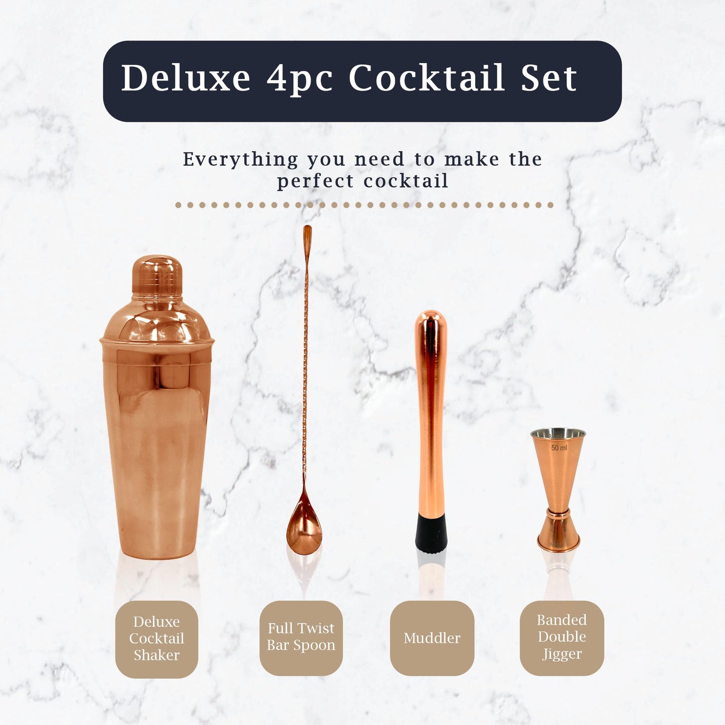 Premium Stainless Steel Cocktail Shakers Set,Cocktail Making Kit, Cocktail Set, Shaker, Jigger, Muddler, Strainer, Pourers, Mixing Spoon, Bar Blade & More - Premium Home from Chabrias Ltd - Just £9.49! Shop now at Chabrias Ltd