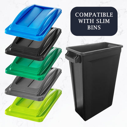 Chabrias Ltd Slim Bin Swing Lids – UK Made Colour Coded Recycling Lids for Slimline Bins | Durable, Easy Fit | for Waste Segregation Waste Management Systems - Premium Home from Chabrias Ltd - Just £19.99! Shop now at Chabrias Ltd