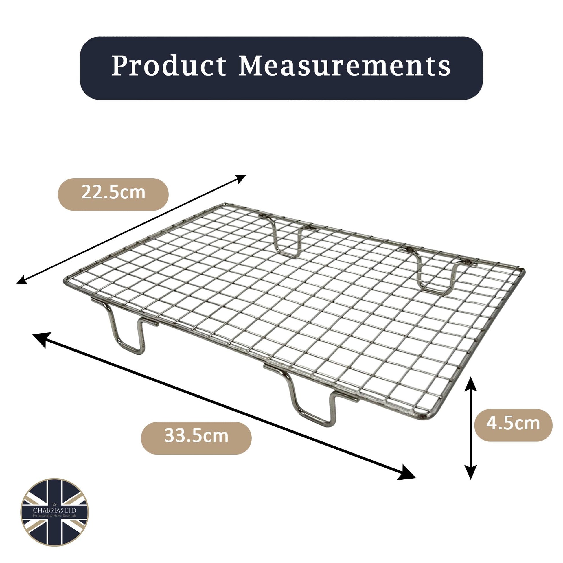 Samuel Groves Heavy-Duty Stainless Steel Cooling Rack Baskets - Premium Kitchen from Samuel Groves - Just £9.49! Shop now at Chabrias Ltd