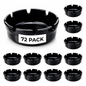4" Melamine Ashtray, Black (72 pack)