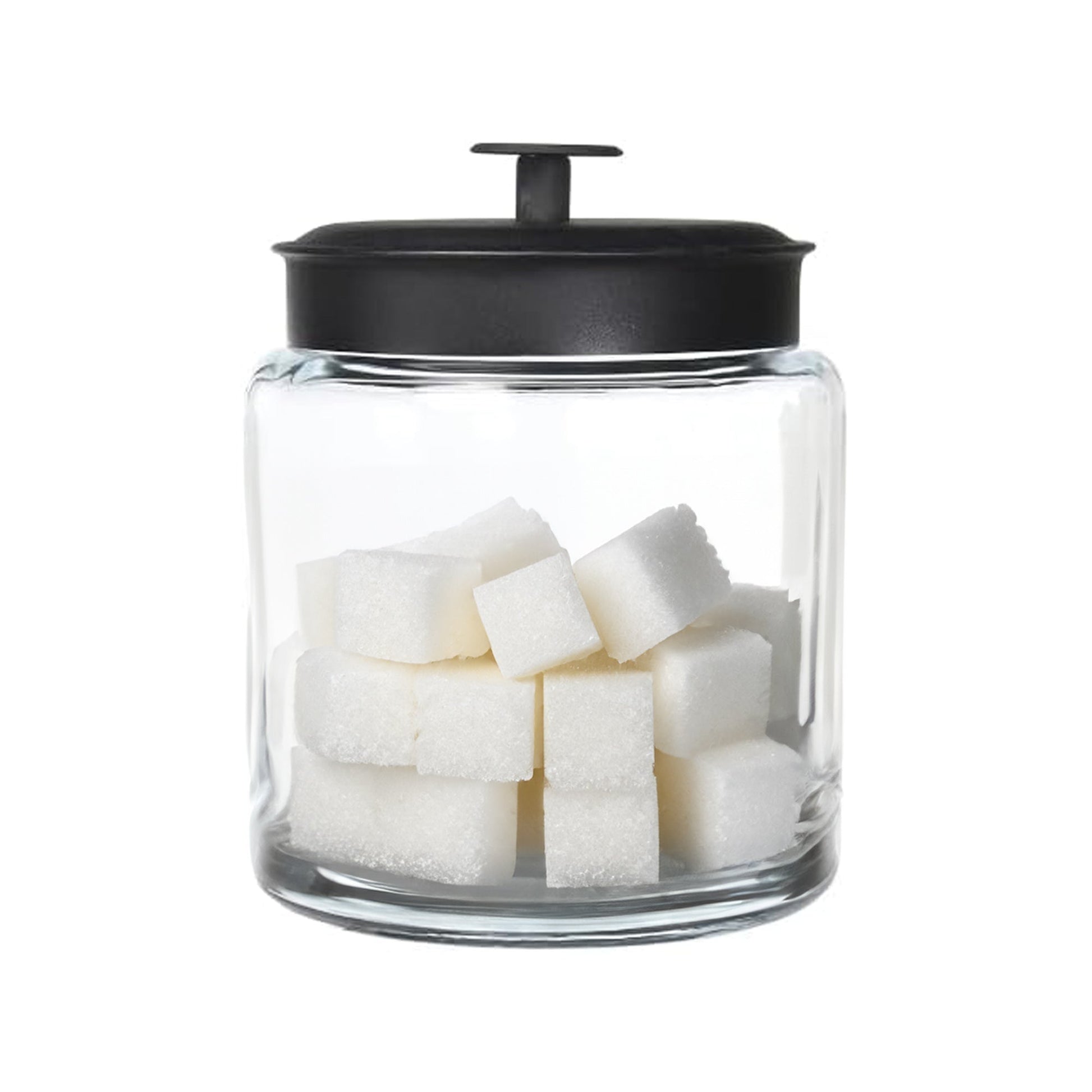 Montana Glass Jar with Matte Black Sealed Lid, 64oz - Premium Home from Chabrias Ltd - Just £18.99! Shop now at Chabrias Ltd