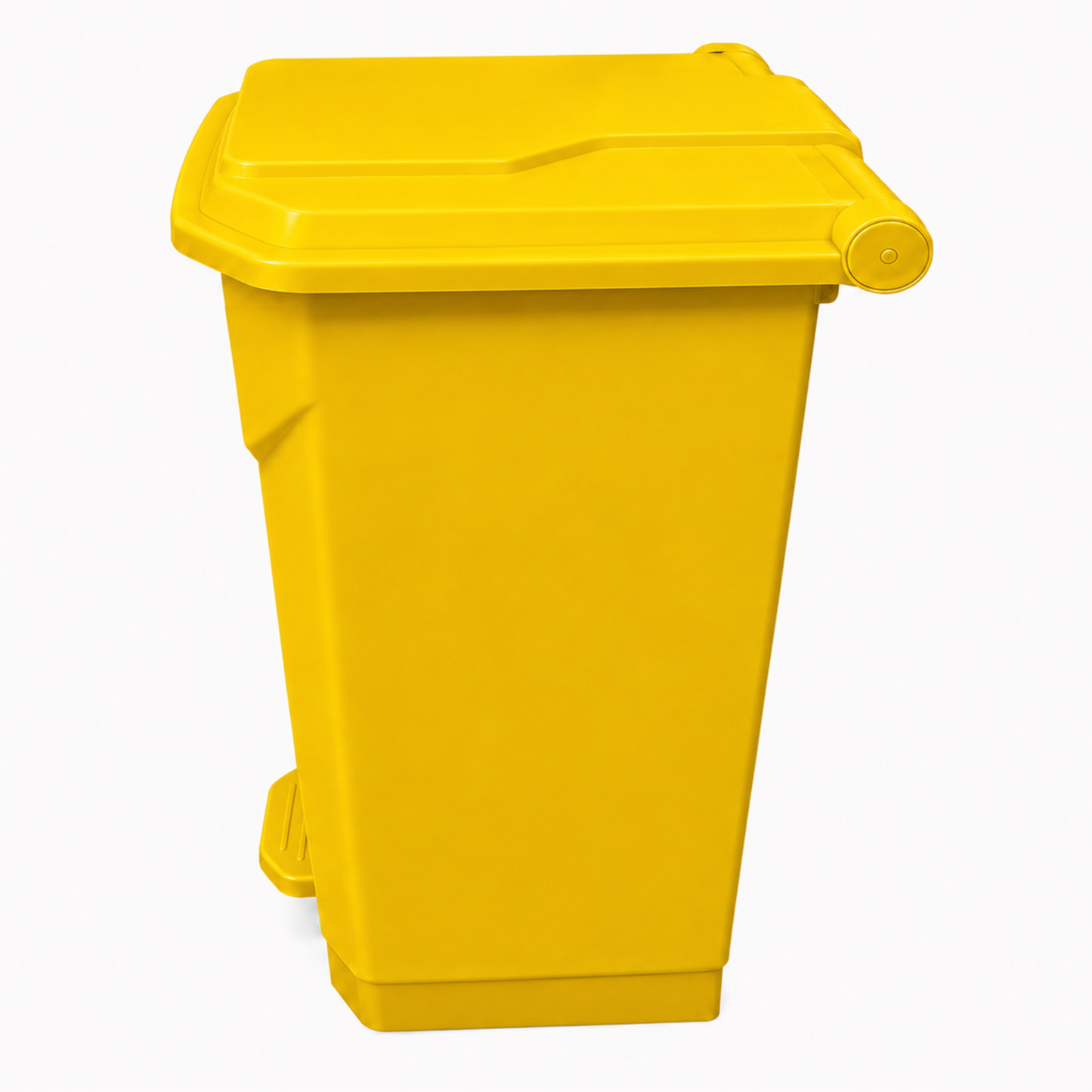 80 Litre Yellow Clinical Waste Step-on Pedal Bin - Hands-Free Waste Bin for Hospitals, Clinics & Care Home