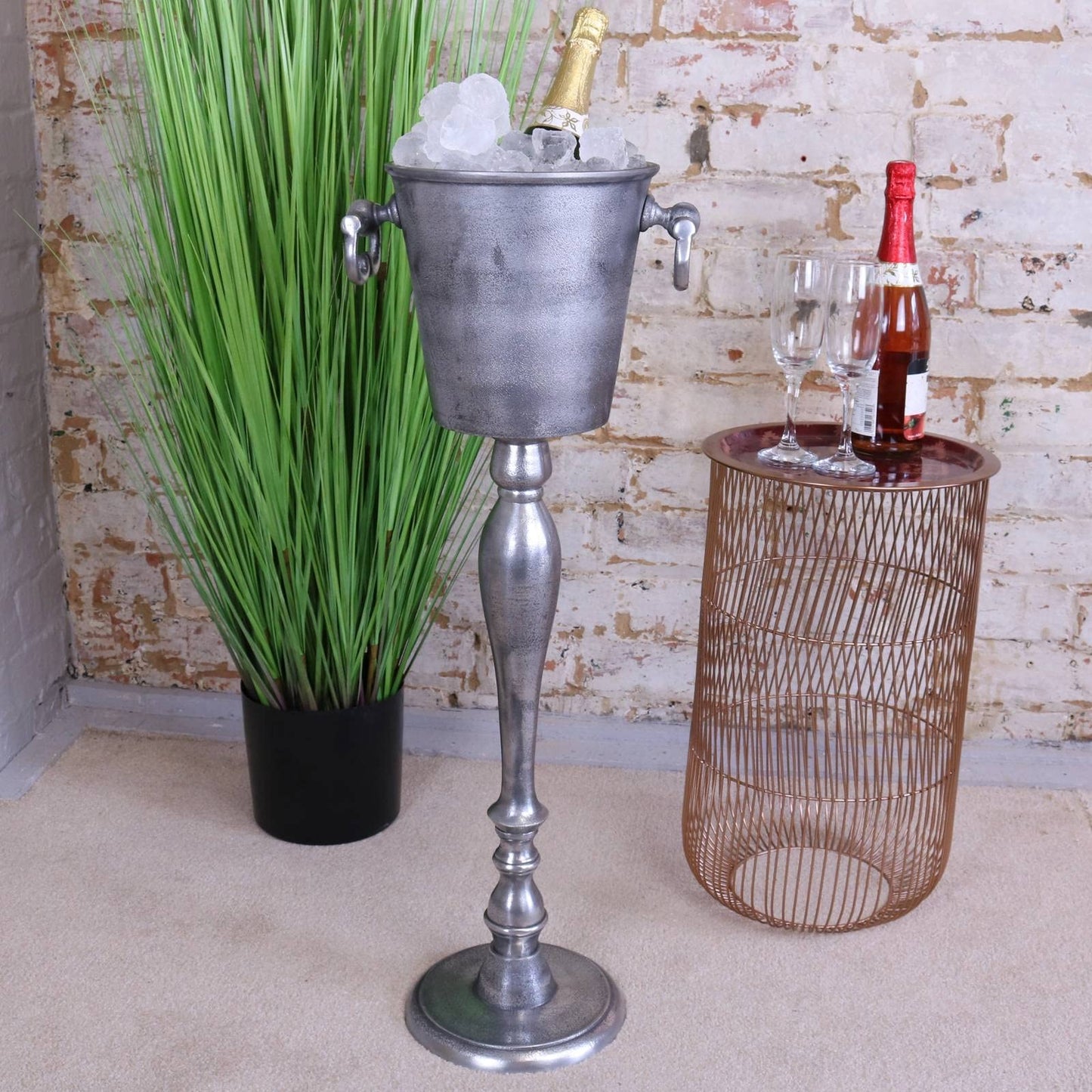 Deluxe Large Champagne Prosseco Antique Vintage Royal Ice Bucket Cooler (Deluxe Champagne Stand) - Premium Kitchen from Chabrias Ltd - Just £75.99! Shop now at Chabrias Ltd