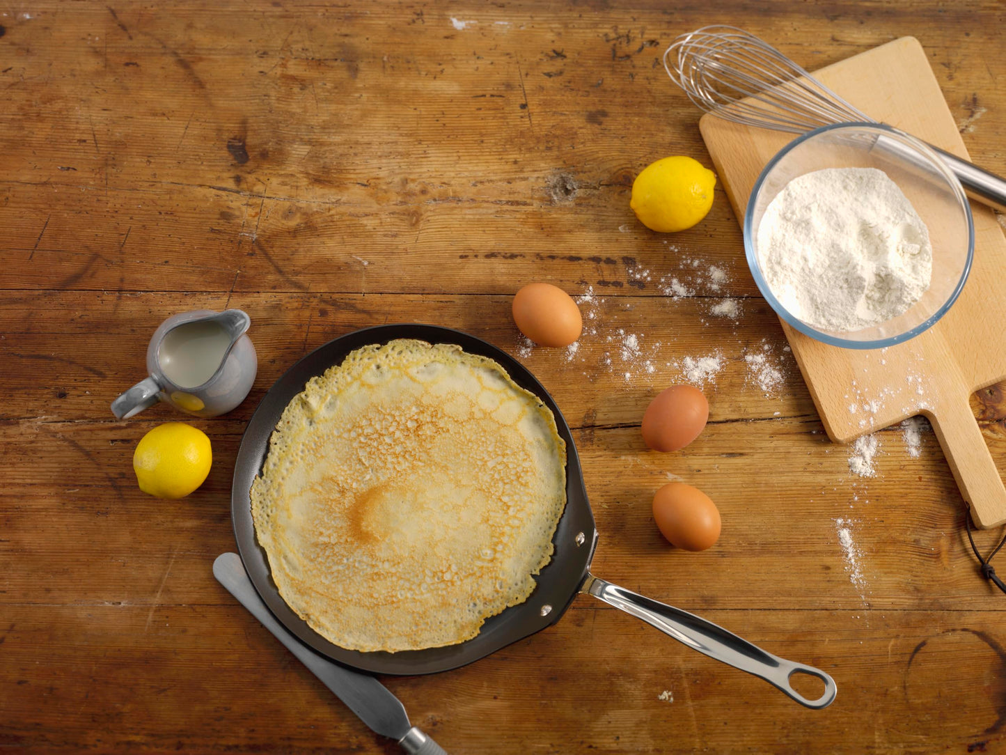 Samuel Groves - Classic Non Stick Stainless Steel Tri-Ply Crepe Frying Pan - Rapid Heat Distribution - Suitable for All Hobs, Including Induction Made in England - Premium Kitchen from Samuel Groves - Just £118.75! Shop now at Chabrias Ltd