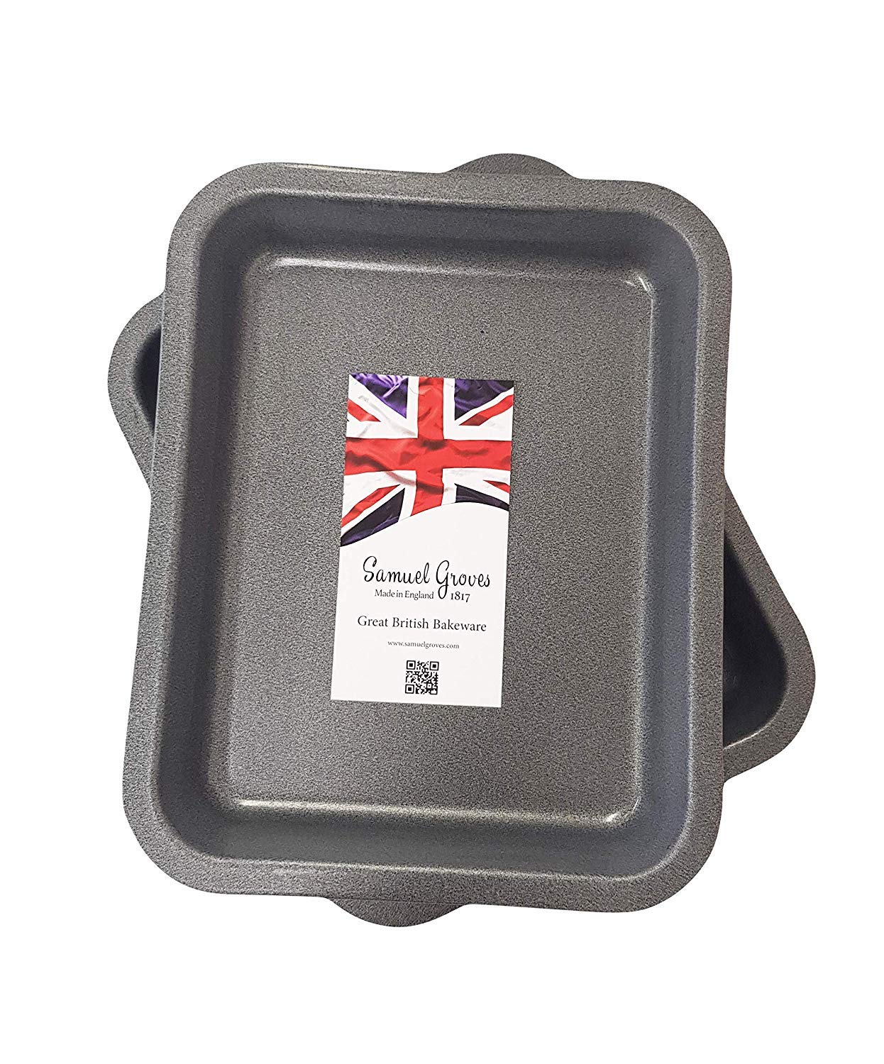 2X 23cm Superior Double Coated Non Stick Single Portion Oven Tray Roasting Pans Made in England - Premium Kitchen from Chabrias Ltd - Just £8.99! Shop now at Chabrias Ltd