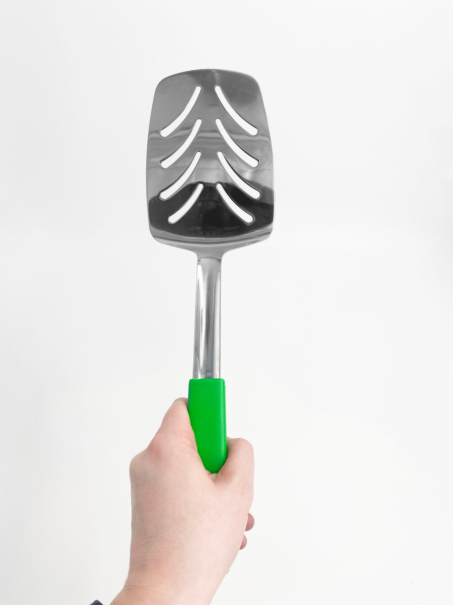 Le Buffet Slotted Turner – Stainless Steel with Heat-Resistant Handle (Green) - Premium Kitchen from Chabrias Ltd - Just £7.99! Shop now at Chabrias Ltd