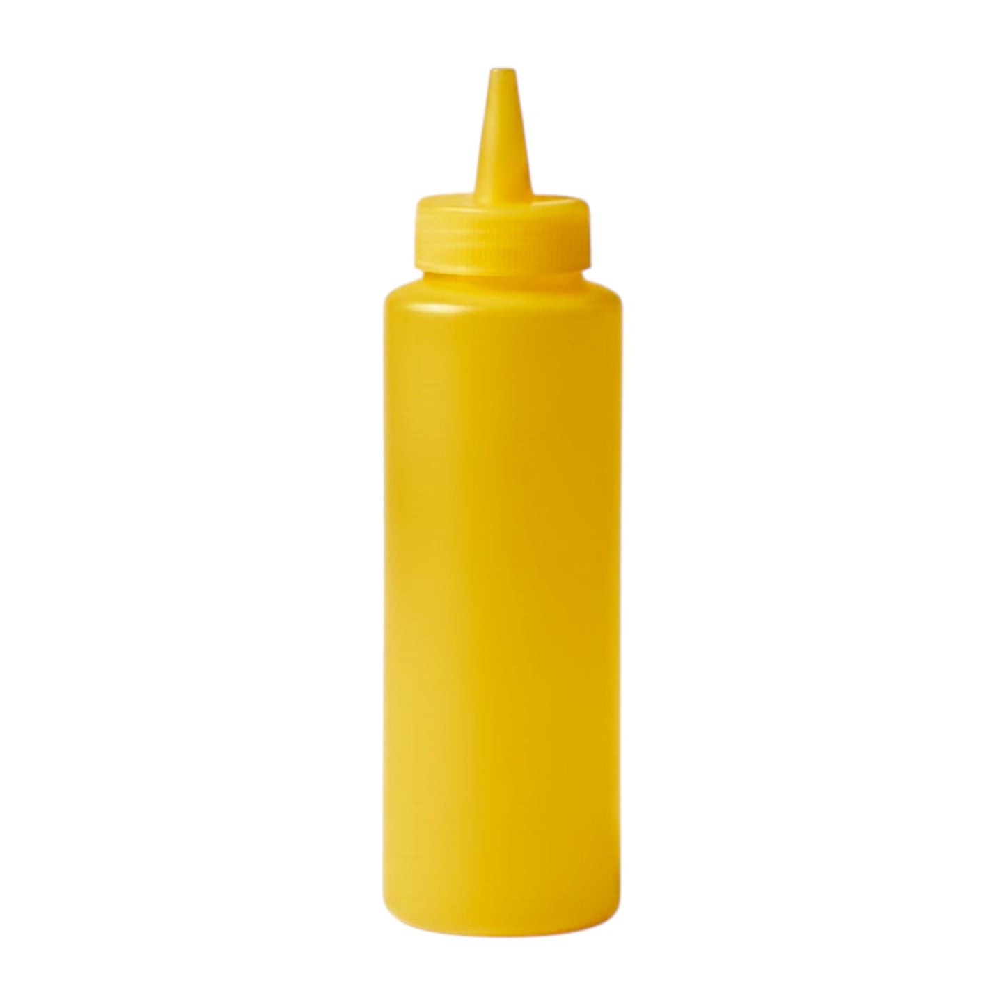 Yellow LDPE soft-squeeze bottle for controlled dispensing